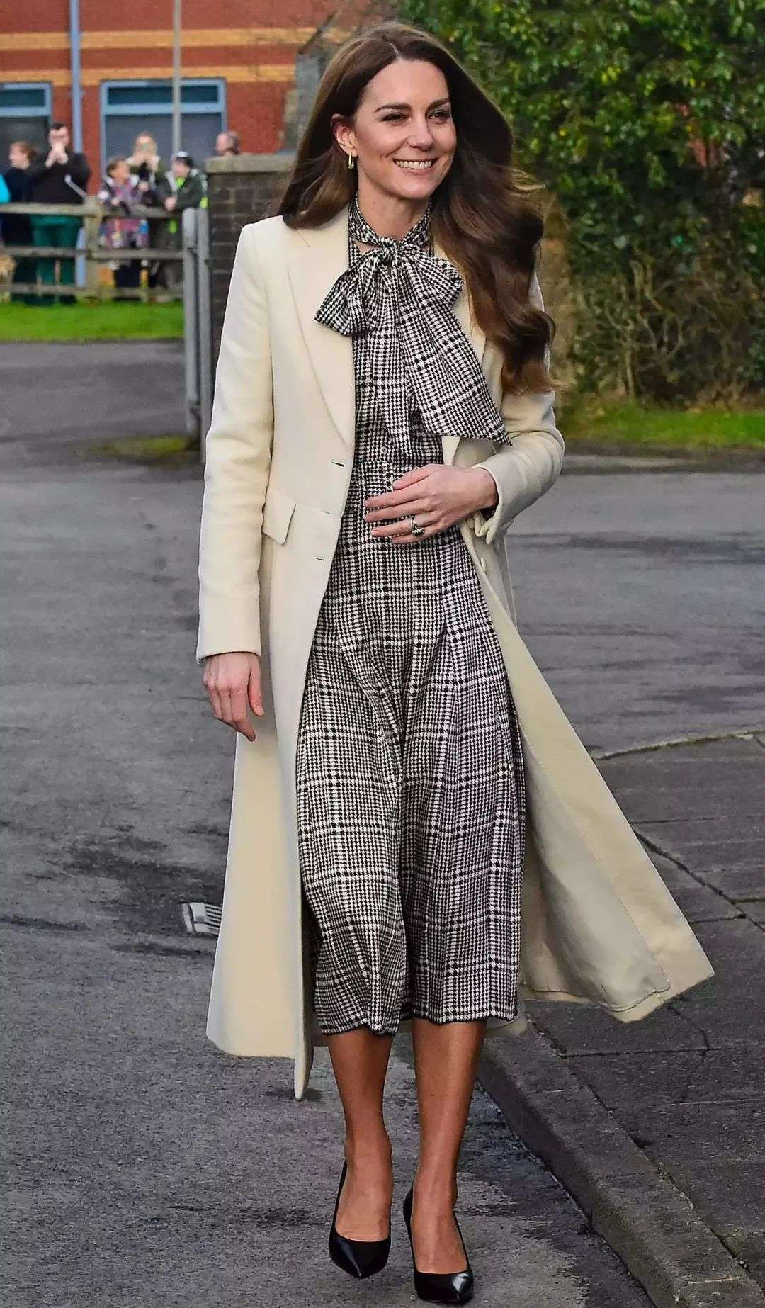 Catherine, Princess of Wales arrives for a visit to Corgi
