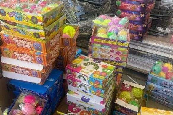 Some of the products that were seized.