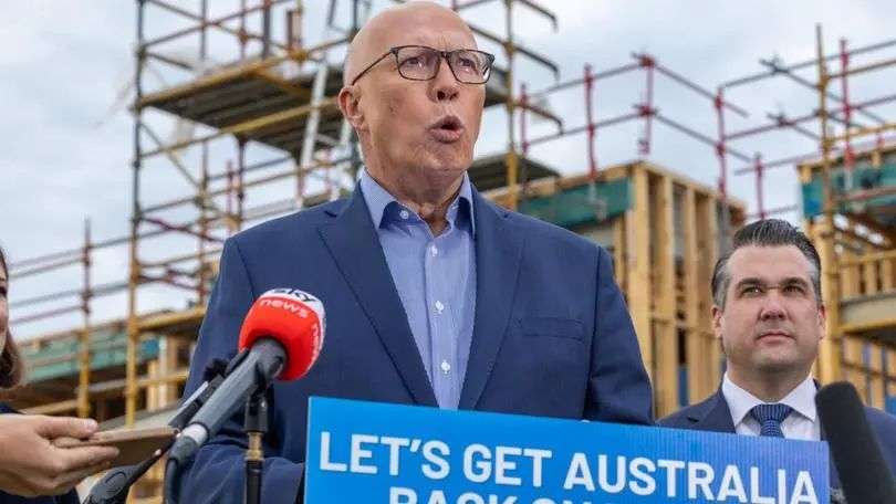 Peter Dutton made the foreign student cap announcement in the outer Melbourne suburb of Donnybrook, which is nowhere near a uni.