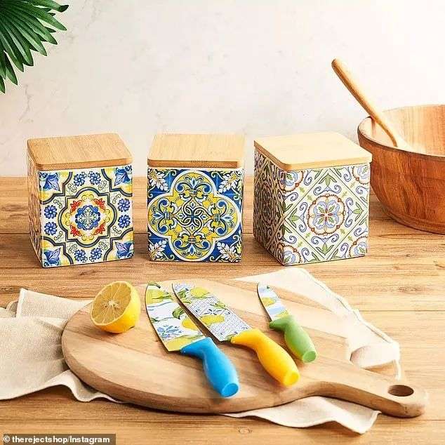 The Reject Shop are renowned for viral dupes of homewares like Dolce and Gabbana (pictured)