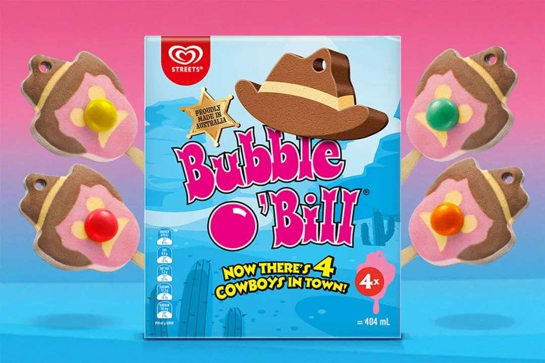 Streets Bubble O' Bill ice creams now come in a family 4-pack