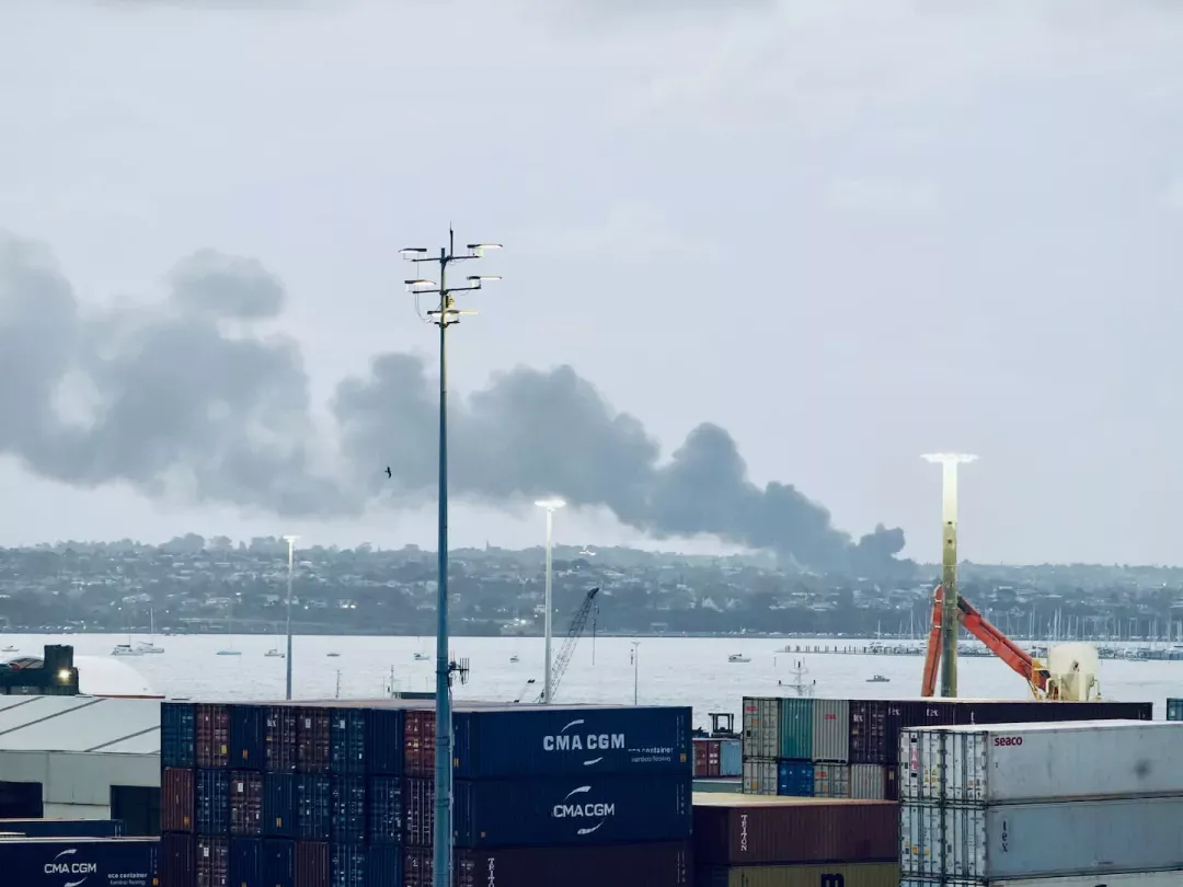 Smoke from the North Shore fire is visible from Parnell. Image - Matt Martel