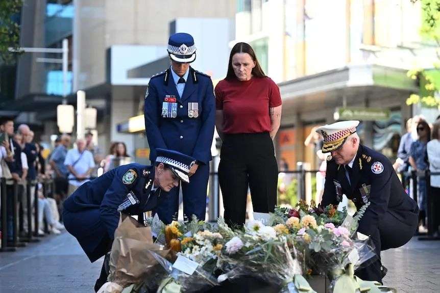 NSW Police officer Inspector Amy Scott pays tribute marking one year after bondi stabbing attack