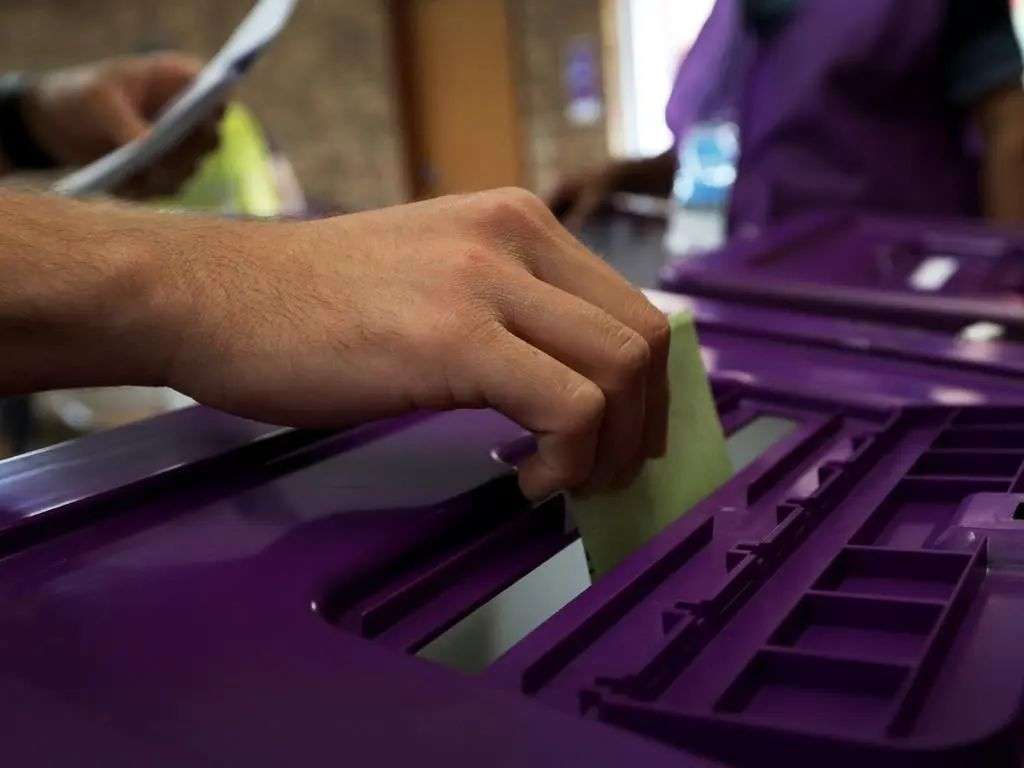 Australians are urged to respect other voters’ right to privacy on election day. Picture: Lisa Maree Williams