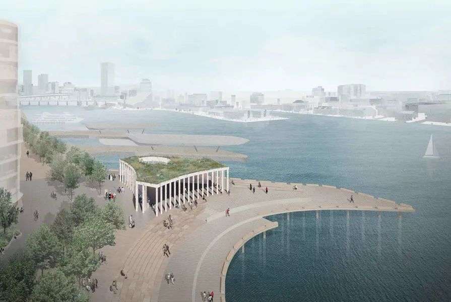 Pavilion made with oyster shells wins Barangaroo design competition |  ArchitectureAu