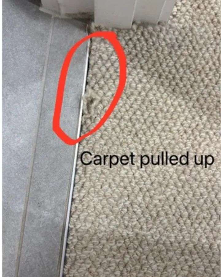 A renter claims their landlord is demanding $600 to repair raised carpet.