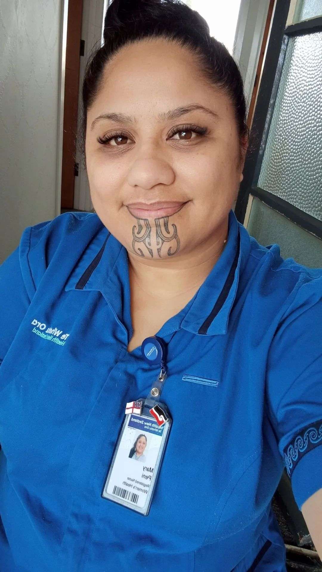 Nursing graduate Mary Parkinson Peni said she has received some ugly comments from patients about her moko kauae, and positive comments from others.