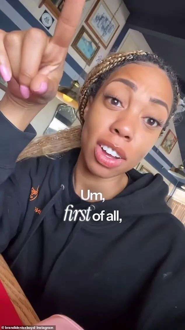 In a video posted to Instagram last month, Brandi Denise (pictured) began a summary of her trip to Australia with praise for the culinary scene