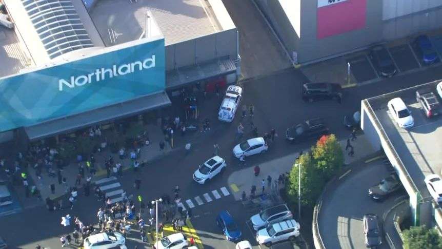 An aerial view of Northland shopping centre.