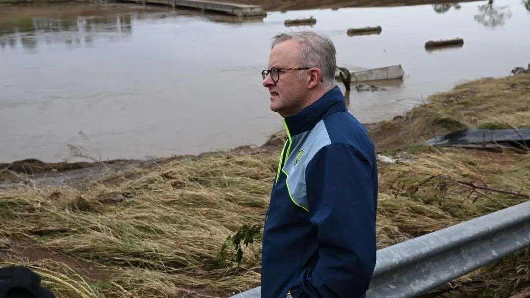 Prime Minister Anthony Albanese visited Taree on Tuesday. Picture: Dean Lewins/POOL/NewsWire