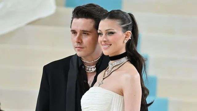 Brooklyn Beckham and Nicola Peltz arrive to The 2023 Met Gala Celebrating 
