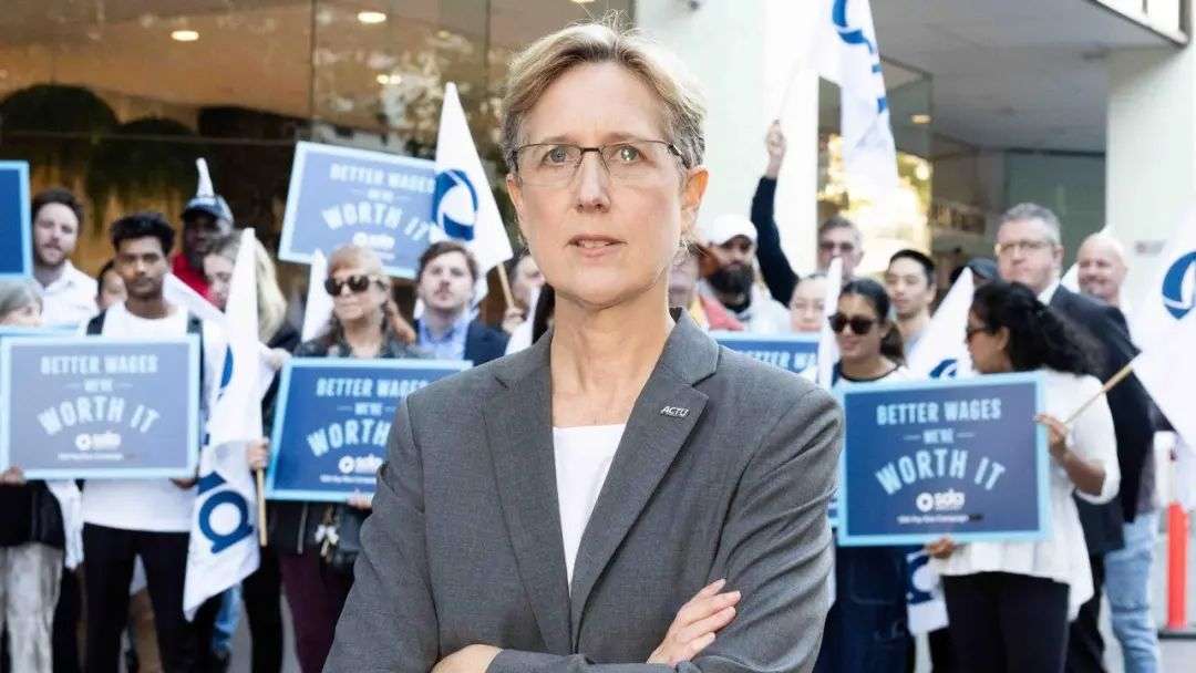 ACTU secretary Sally McManus said any pay rise below inflation would be ‘manifestly unfair’. Picture: NewsWire / Monique Harmer