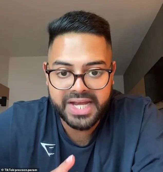 Praveen Param (above) said a McDonald's employee stereotyped him on May 31
