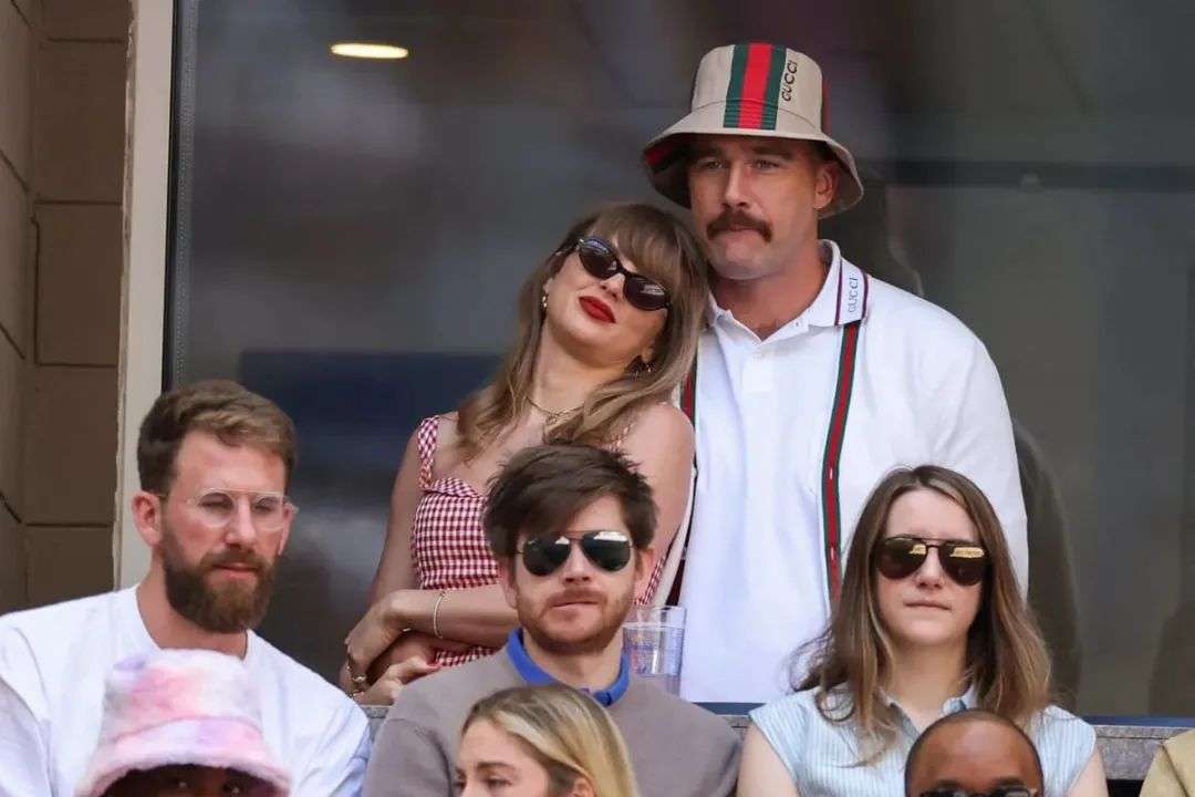 The coupled attended the US Open men’s final match between Italy's Jannik Sinner and USA's Taylor Fritz (AFP via Getty Images)