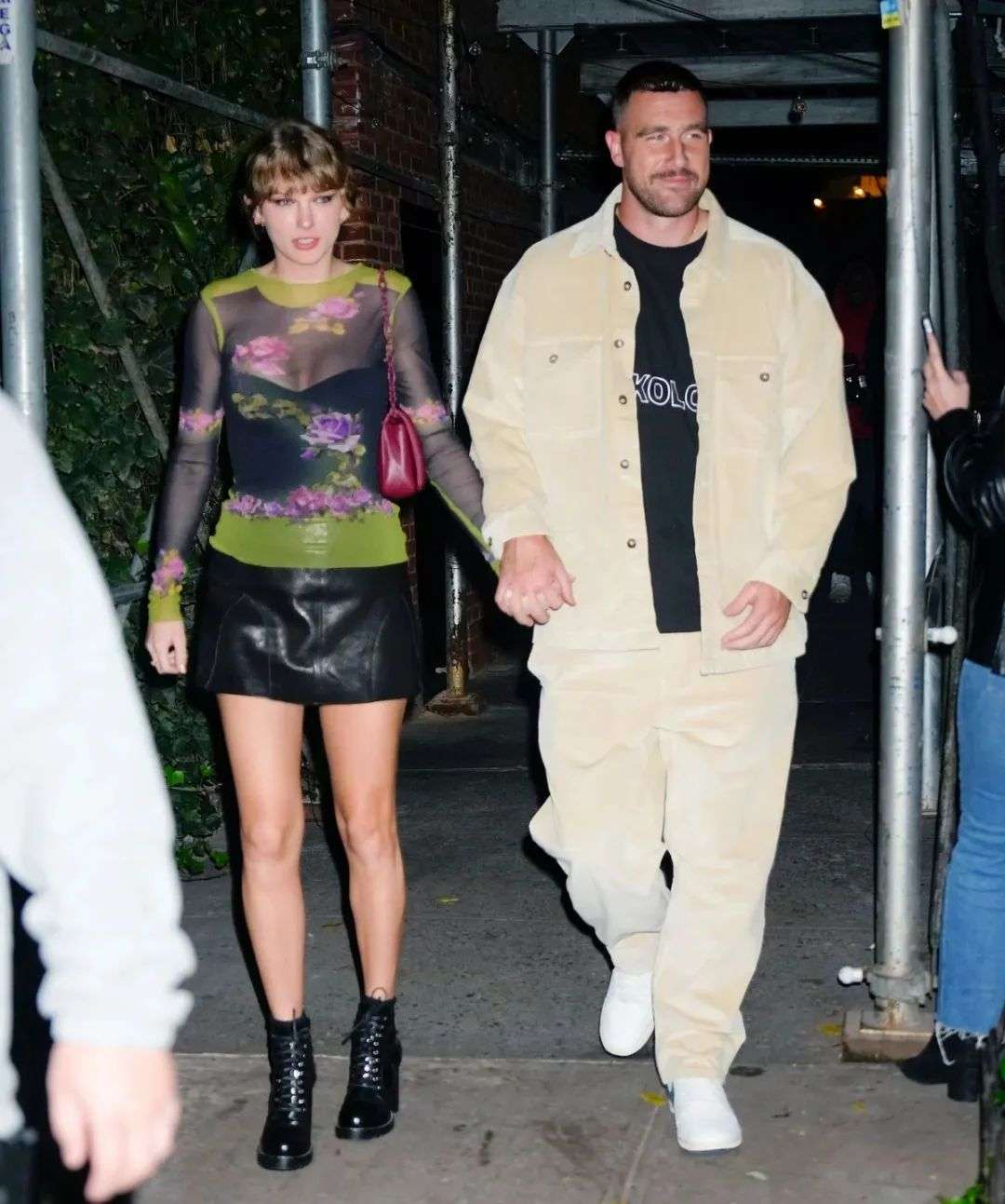 The couple pictured leaving The Waverly Inn in New York City in October (GC Images)