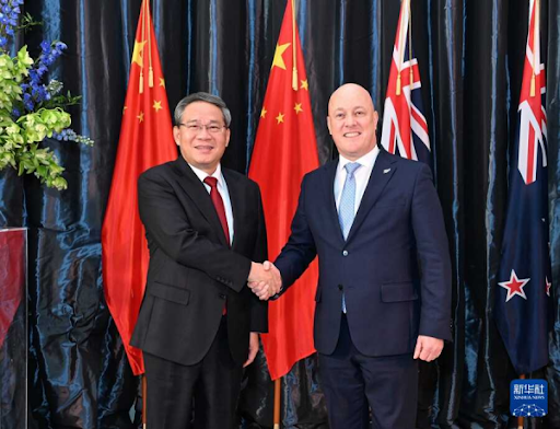 Premier Li Qiang Holds Talks with Prime Minister of New Zealand Christopher  Luxon