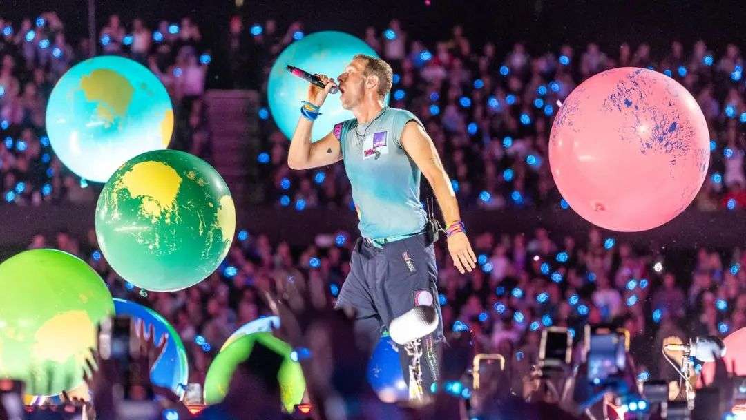 Coldplay performed at Marvel Stadium last year. Picture: Jake Nowakowski