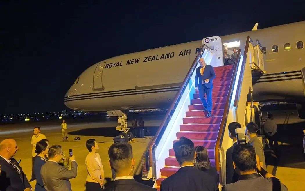 PM Christopher Luxon arrives in Shanghai, China