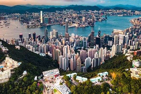 The number of Australians visiting Hong Kong has surged.