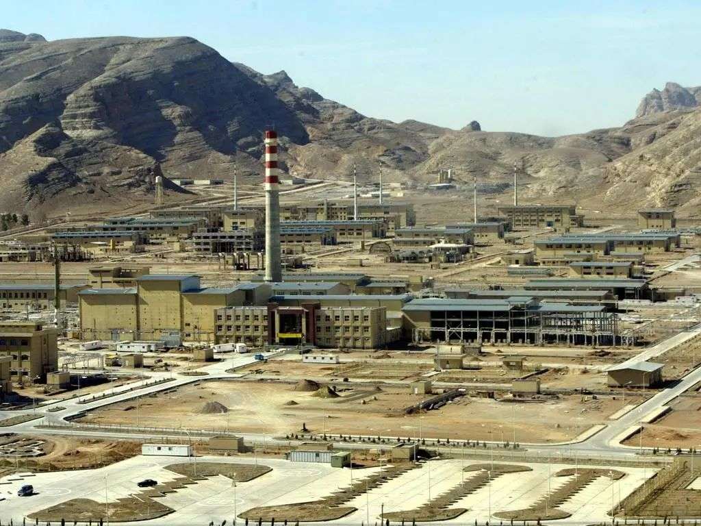 Isfahan nuclear power plant, pictured, was hit by US weapons. Picture: AFP