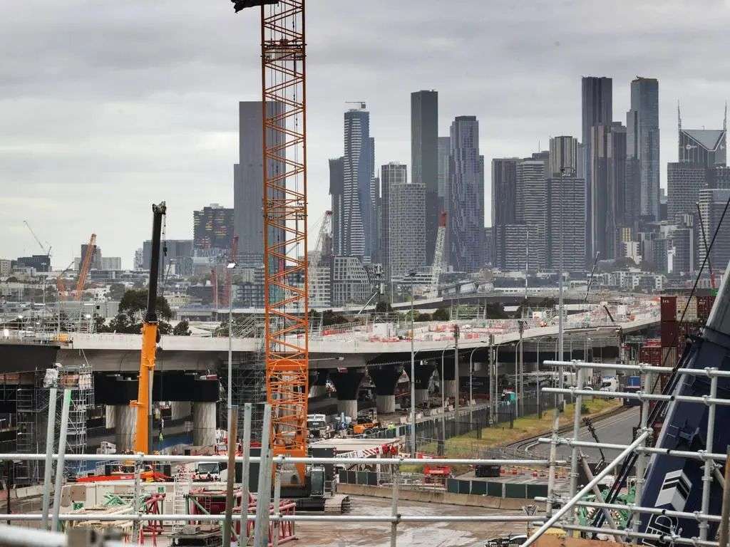 The West Gate Tunnel Project is set to cost almost double its initial $6.3bn budget. Picture: David Caird