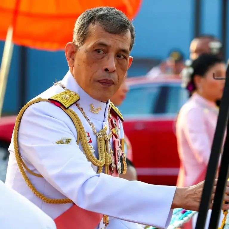 Thailand's King Maha Vajiralongkorn at an event commemorating the death of his father, King Chulalongkorn at the Royal Plaza in Bangkok on October 23, 2019. Photo: Reuters