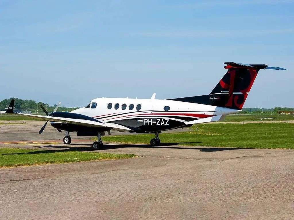 The Beech B200 Super King Air passenger plane was headed to the Netherlands. Picture: X
