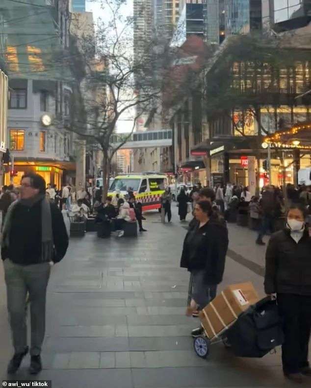 Police and paramedics were called after the alleged theft about 4.25pm on Thursday