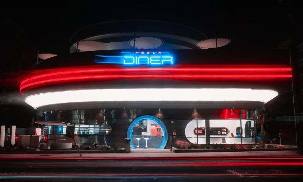 Tesla's Retro-Futuristic Hollywood Diner Officially Opens – PrestigeOnline  Hong Kong