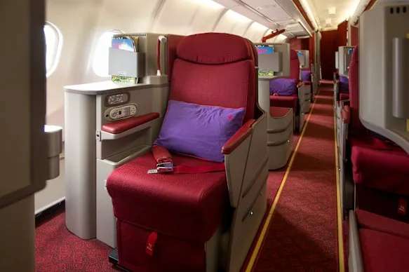 Business class on board.