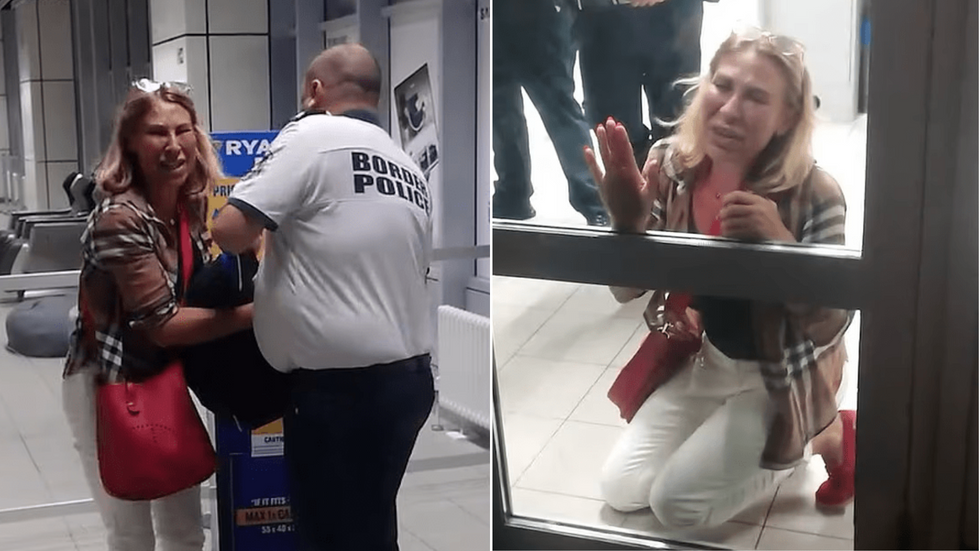 Ryanair passenger bursts into tears and falls to the ground after being  denied boarding in 'outrageous' scenes