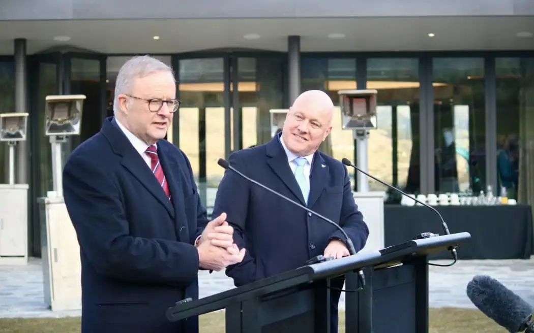 Prime Minister Christopher Luxon has meeting his Australian counterpart Anthony Albanese in Queenstown.