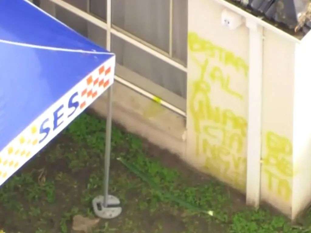 Police were called to the scene after neighbours reported hearing shouting on Monday night. Picture: 7News