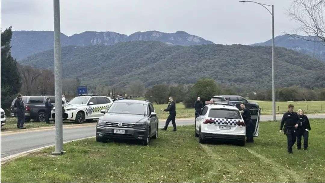Police have swarmed the region, with heavily-armed officers from the Special Operations Group are being deployed Picture: ABC News: Ashlee Aldridge