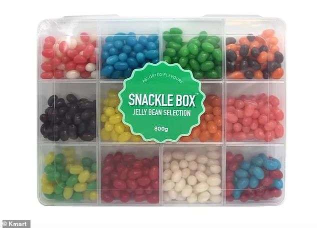 Kmart are selling four different varieties of sweet-treat filled Snackle Boxes, priced at $9 each