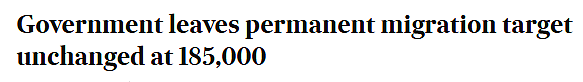 终于来了!澳政府官宣本财年移民配额,维持18.5万不变(组图) - 1
