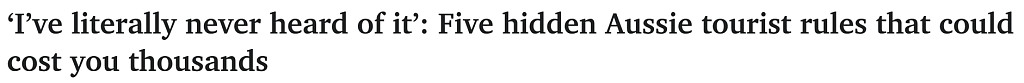 在澳洲,这些事千万别干!最高恐被罚款$10000,很多人都不知道(组图) - 1