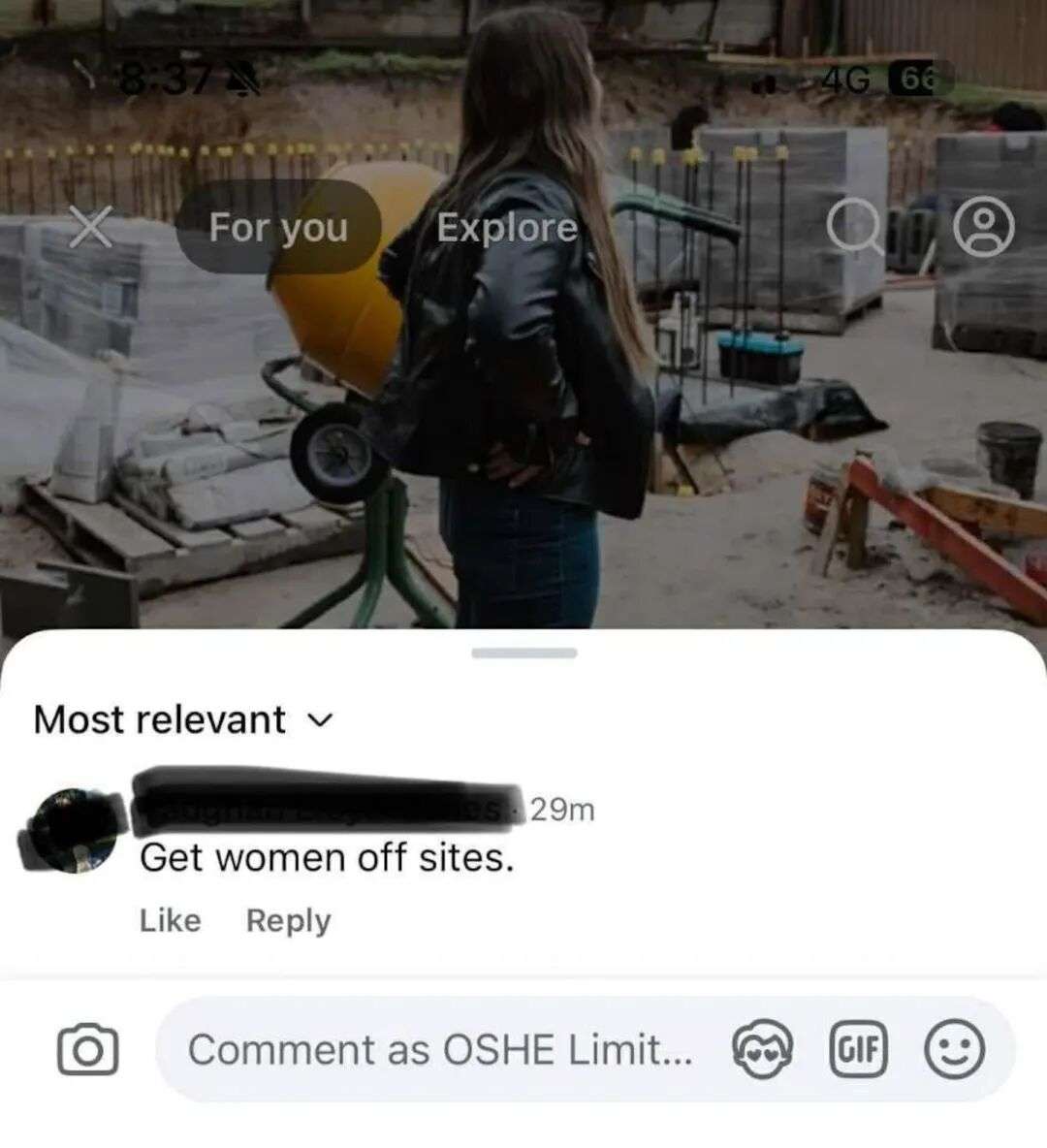 Another comment Crafts received on her Facebook ad.