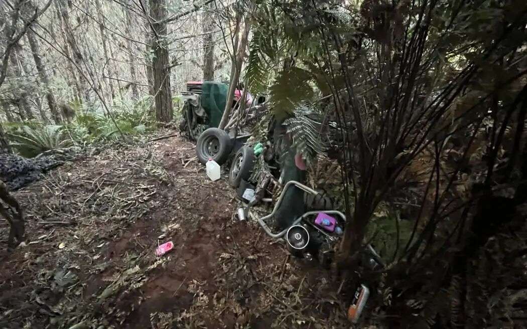 The campsite where Phillips and children were hiding.