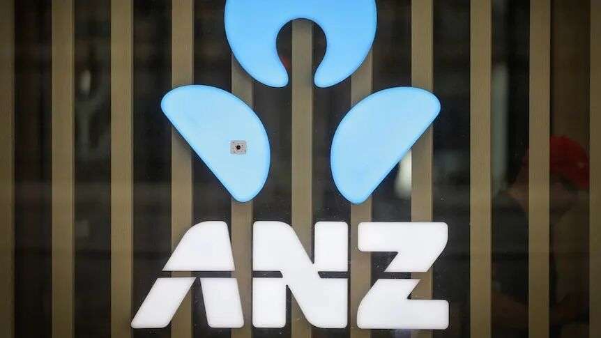 ANZ logo outside a bank.