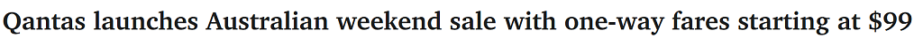 澳航掀起新一轮大促!机票价格低至$99,速冲(组图) - 1