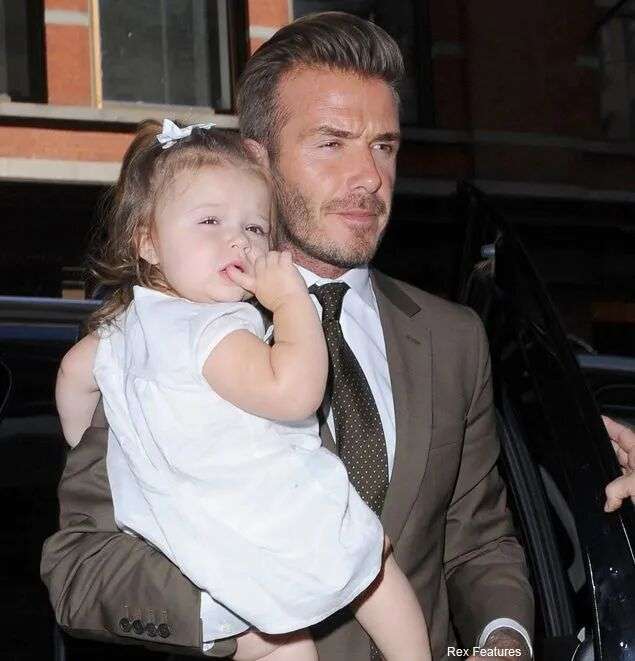 Harper Beckham woos crowd at mum's fashion show | MadeForMums