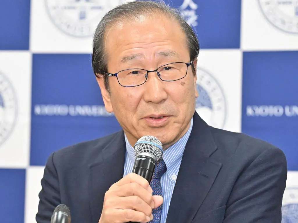 京都大学特聘教授北川进在京都出席2025年诺贝尔化学奖揭晓后的新闻发布会。图片:法新社