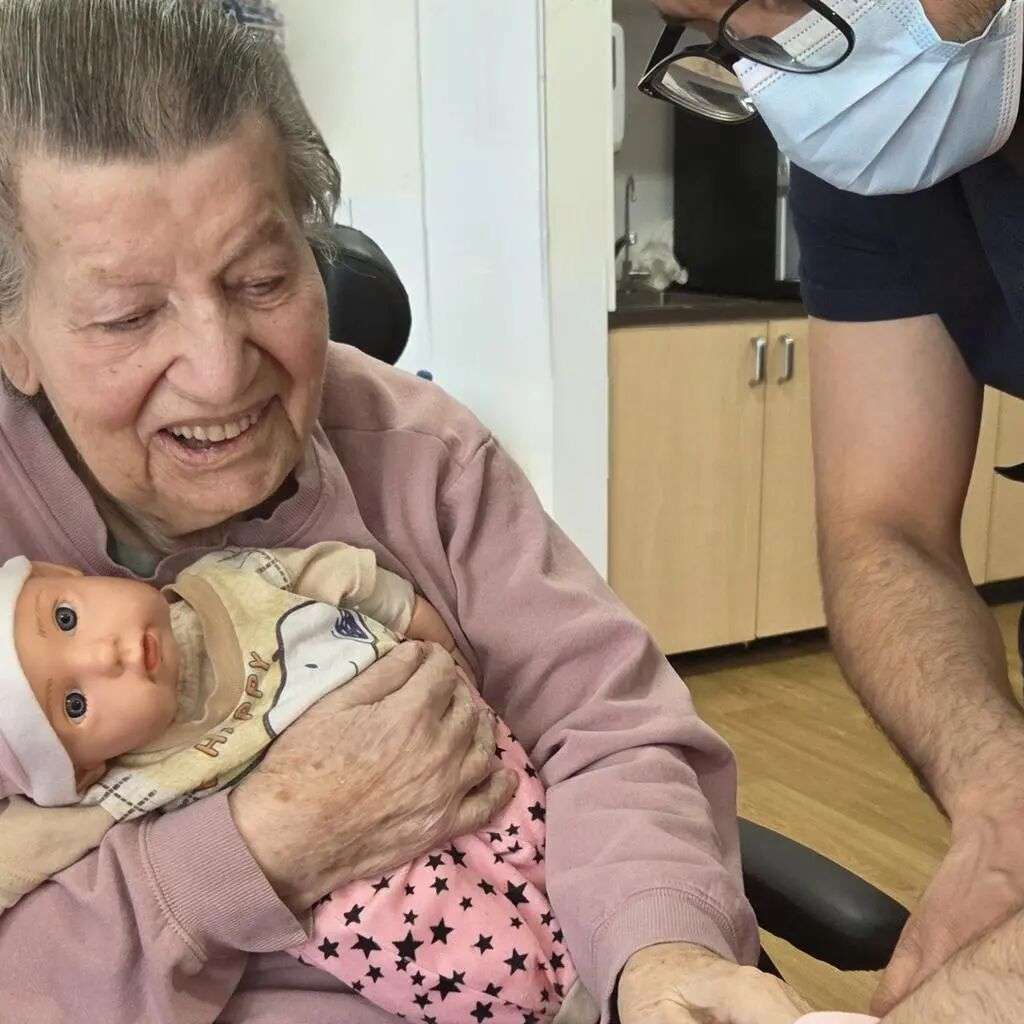 The aged care facility introduced dolls as therapy about a decade ago. Picture: Supplied