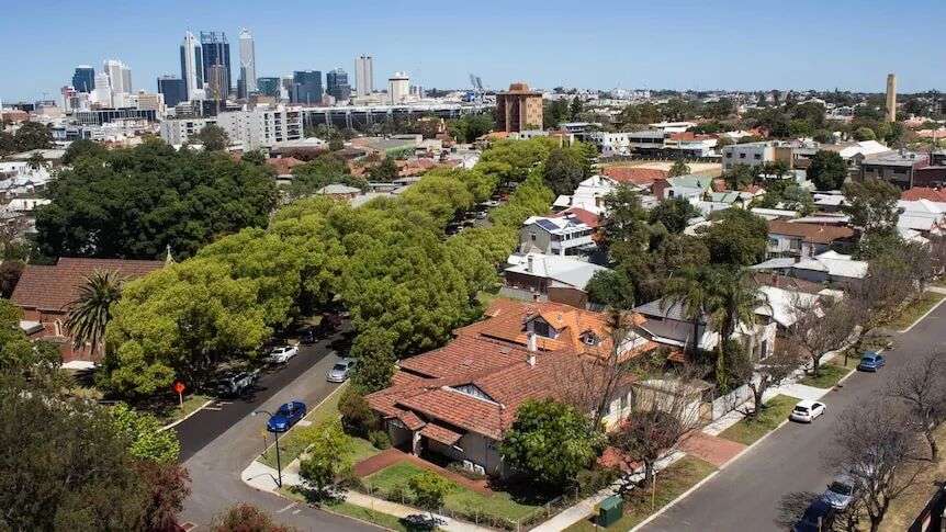 Houses close to Perth's CBD
