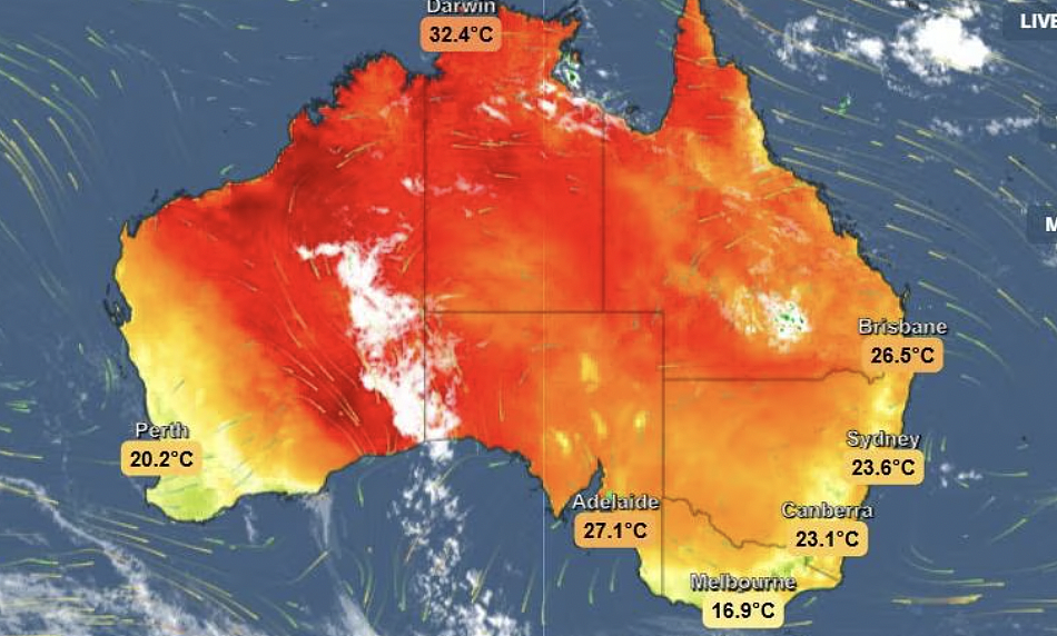 澳洲本周气温剧烈波动，南澳局部或达45℃，各州首府气温差异显著（组图） - 4