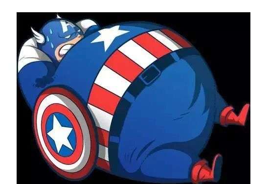 当超级英雄变胖以后，美国队长你是来搞笑的吗？|超级英雄|美国队长|水管工_新浪新闻