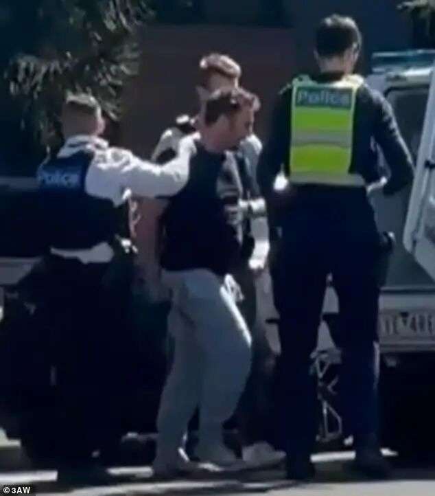 Joseph Cassar is arrested after stabbing a Port Melbourne shopkeeper