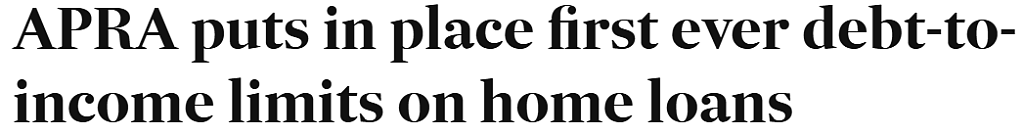 澳洲首推房贷负债收入比上限！明年2月生效，这类人将受影响（组图） - 1