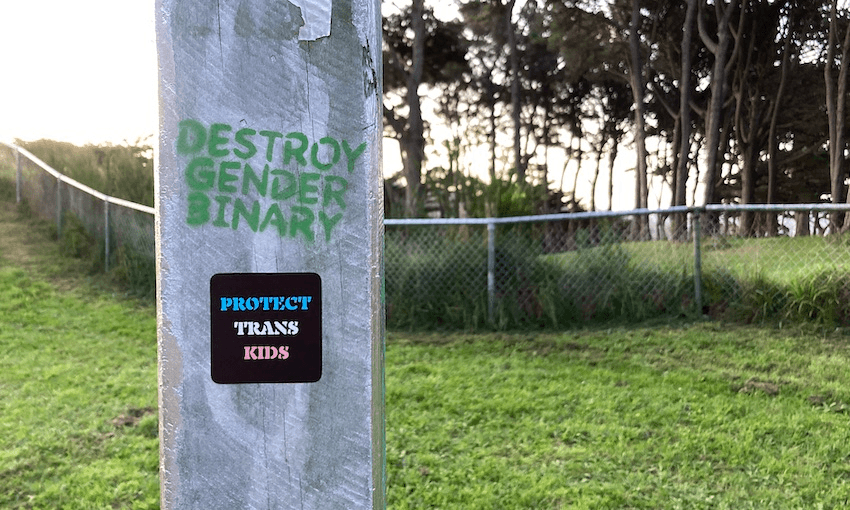 Trans support stickers (Photo: Raul Seatown)